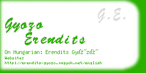 gyozo erendits business card